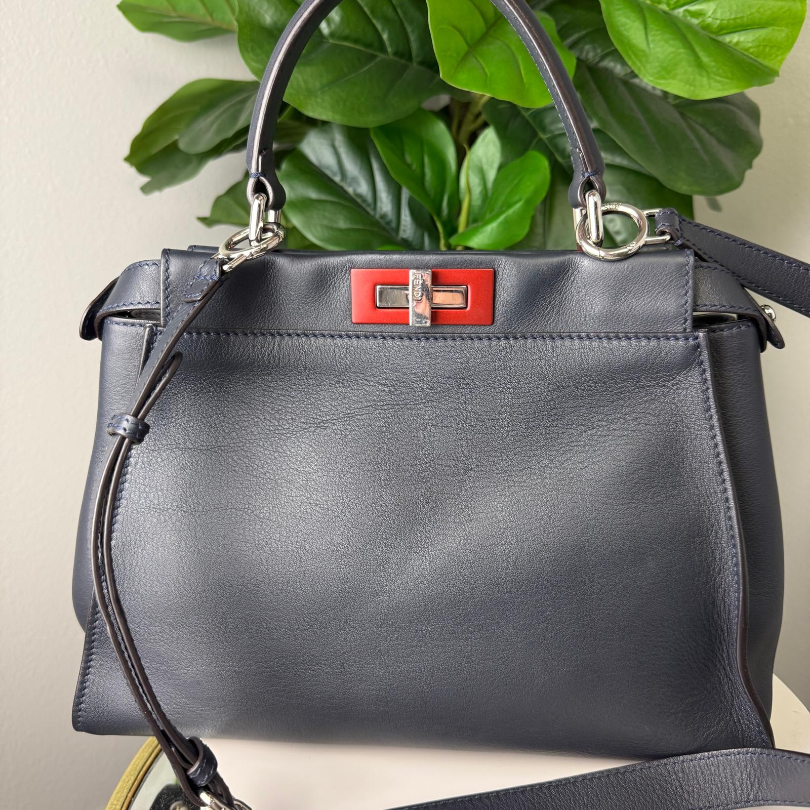 Authentic Fendi Medium Peekaboo Iconic Satchel