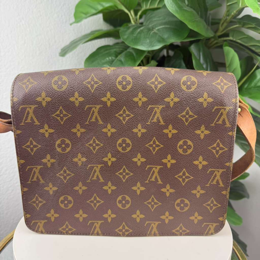 Authentic Louis Vuitton Vintage Monogram Cartouchiere GM Shoulder Bag