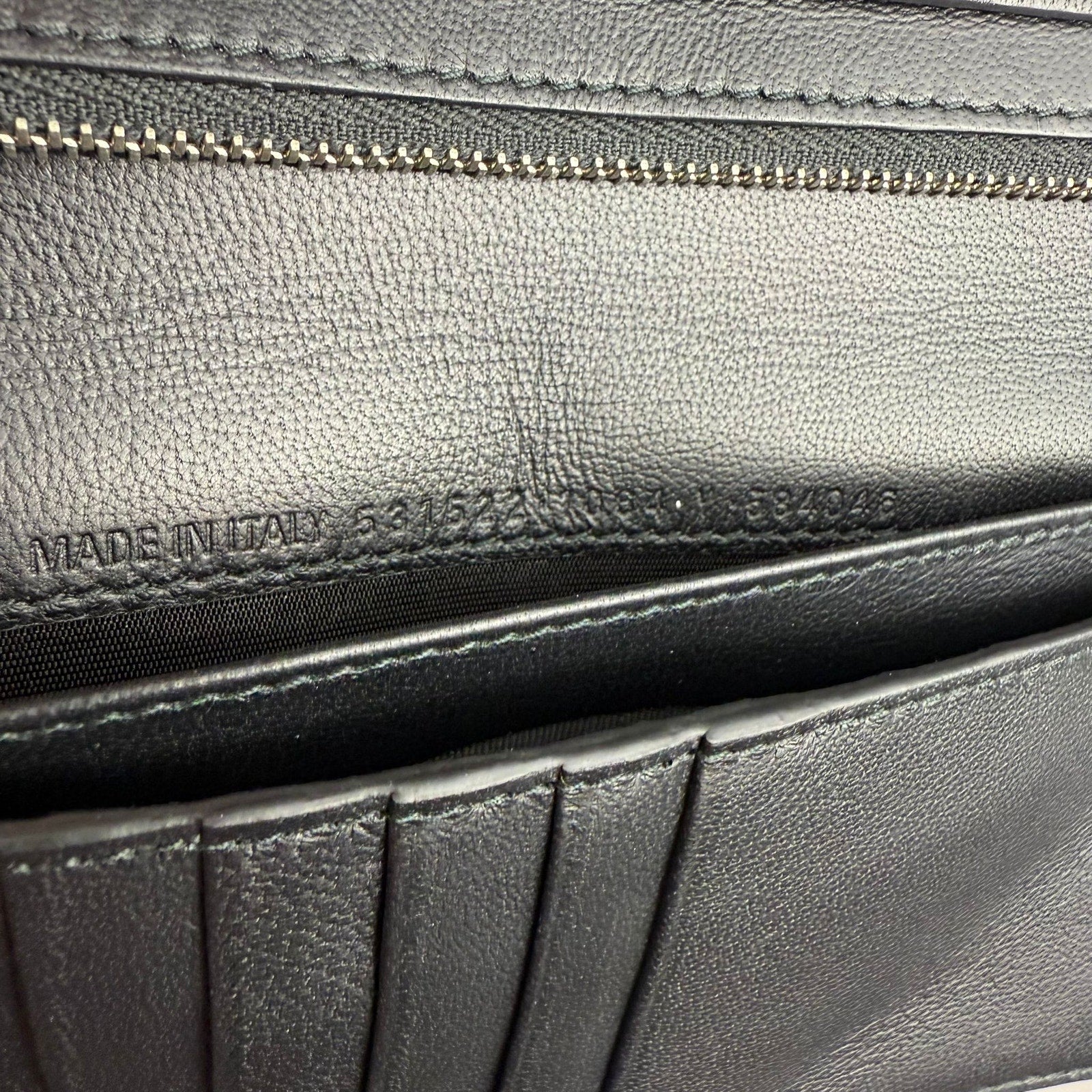 Authentic Balenciaga Chips Clutch Wallet in Black