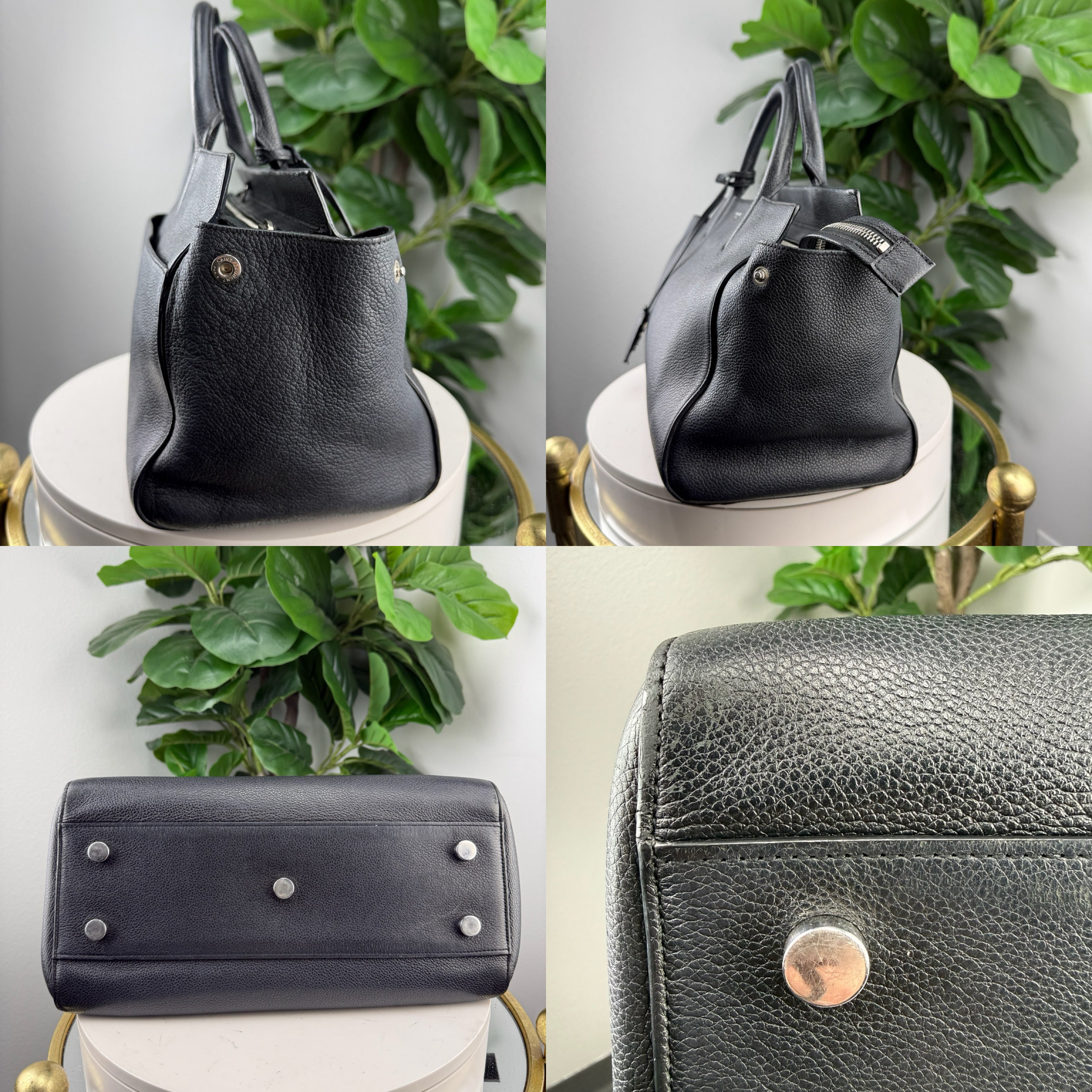 Authentic Saint Laurent Tote YSL Silent luxury bag black 2-way Bag - Certificate of Authenticity included