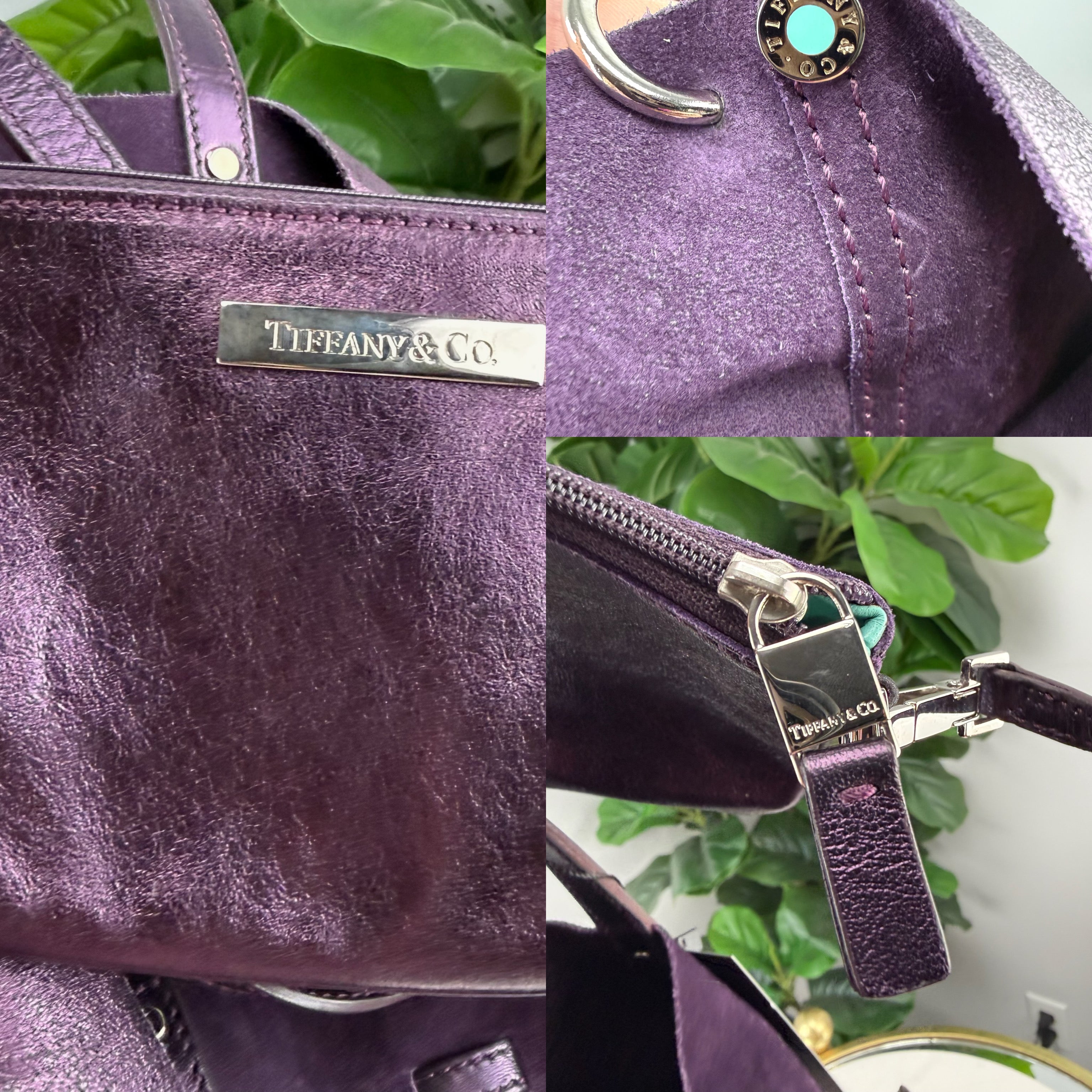 Authentic Tiffany & Co. Metallic Reversible Tote Bag - Certificate of Authenticity included