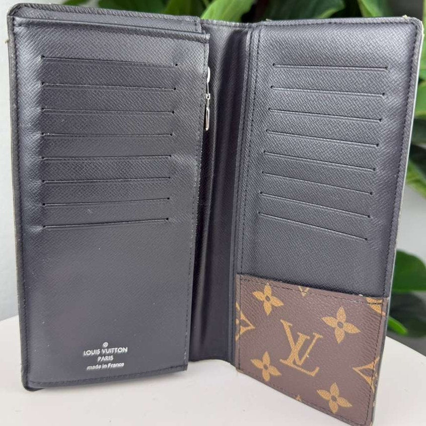 Authentic Louis Vuitton Monogram Macassar Portefeuille Tannon Wallet
