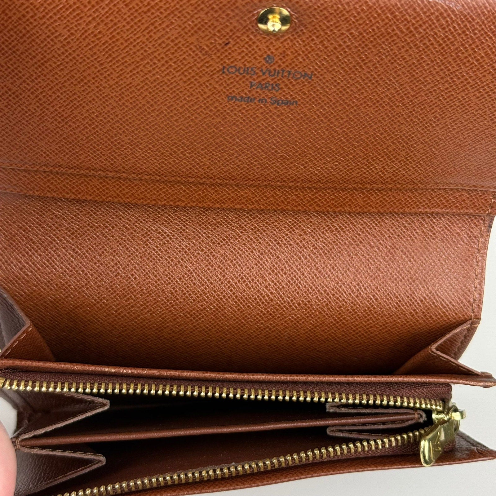 Authentic Louis Vuitton Monogram Portefeuille Tresor Long Wallet