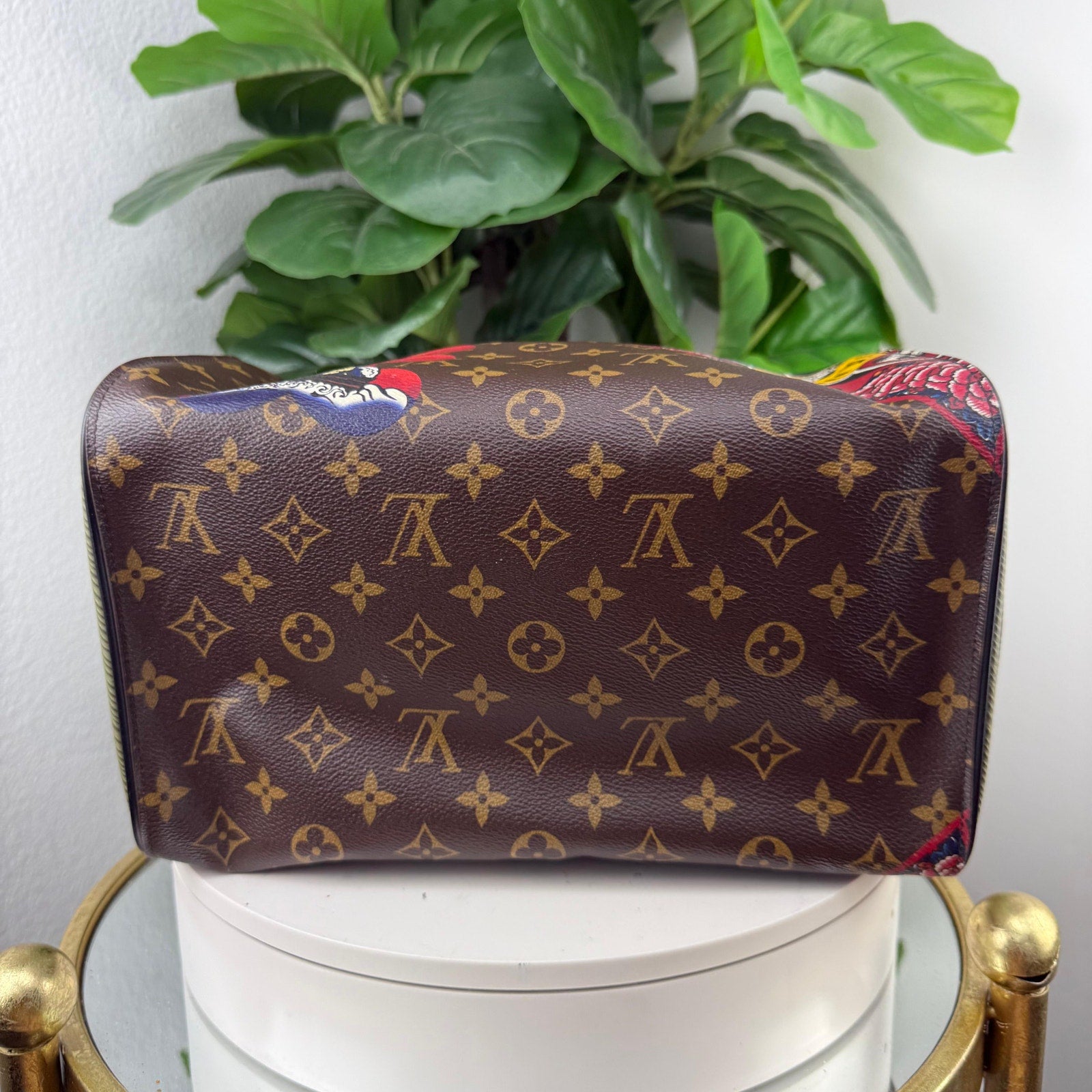 Louis Vuitton Kabuki Speedy 30 Monogram Canvas Limited Edition Satchel Bag Authentic Pre Owned
