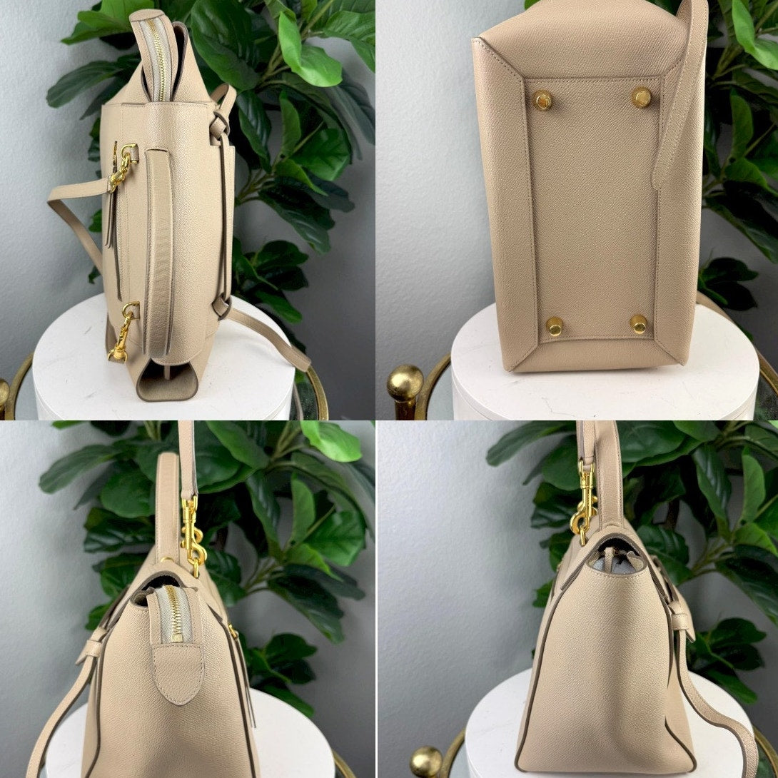 Authentic Celine Leather Mini Belt Bag