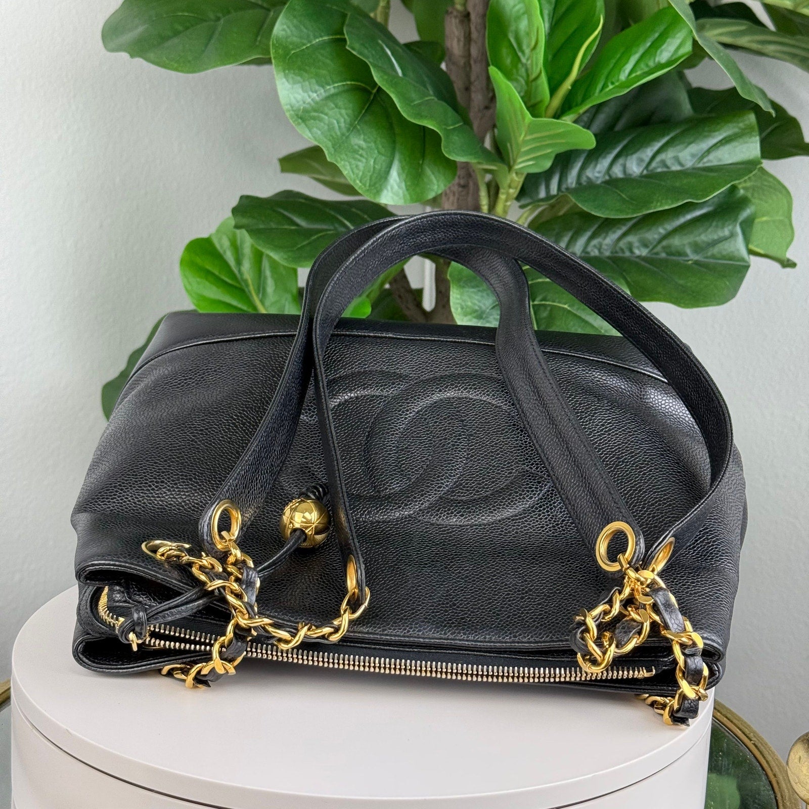 Authentic CHANEL COCO Mark Chain Shoulder Bag