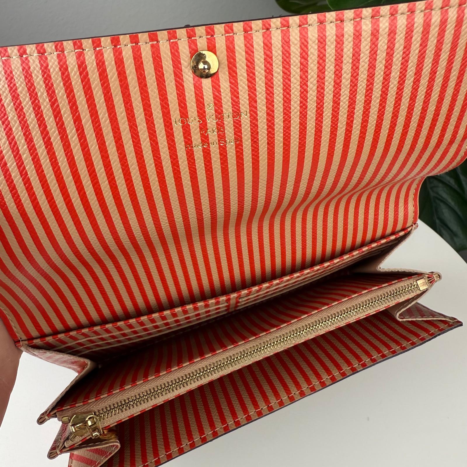 💎LIMITED EDITION Louis Vuitton Monogram Canvas Inventeur Trunks Lock Wallet