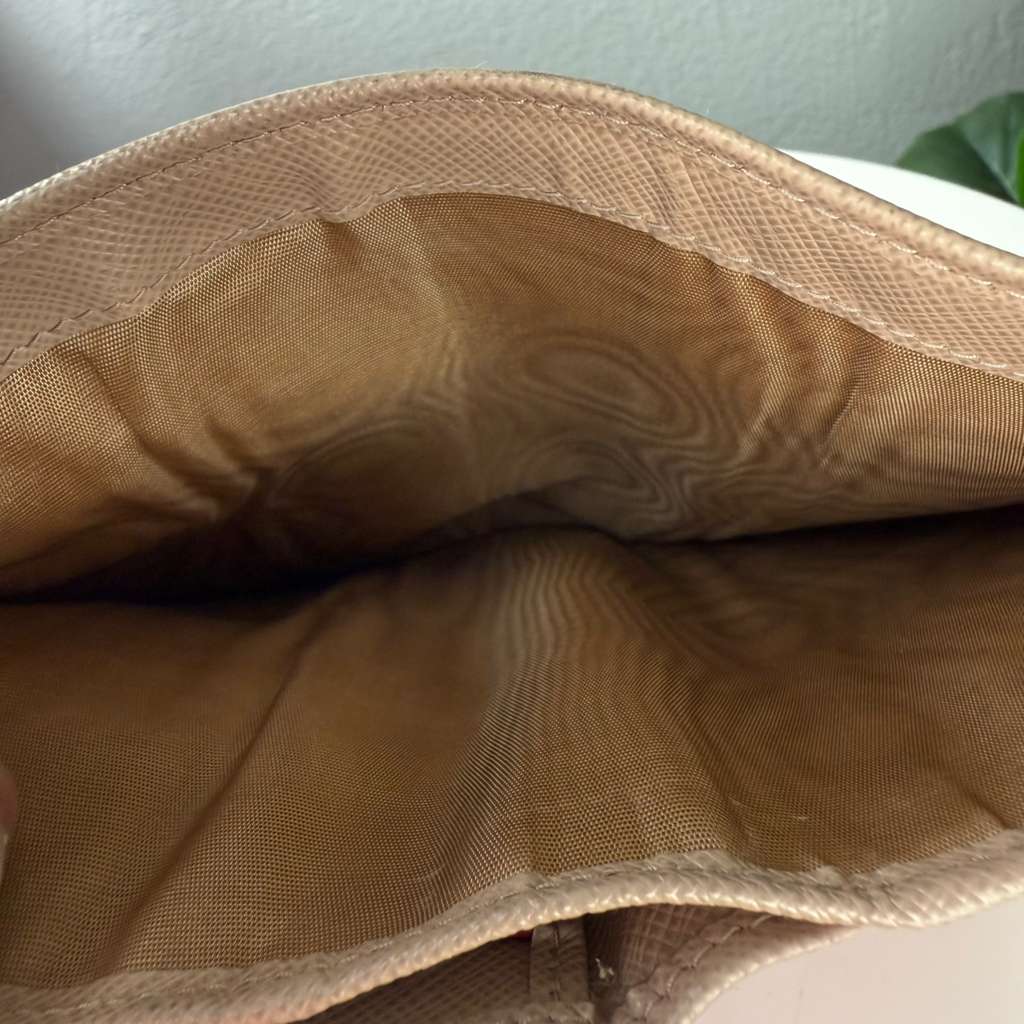 Authentic Prada Saffiano Leather Wallet Beige
