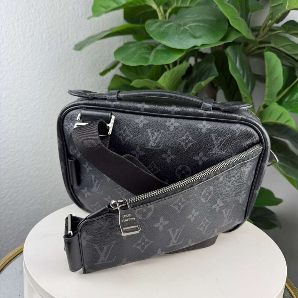 Authentic Louis Vuitton Monogram Eclipse Black Bumbag Bag