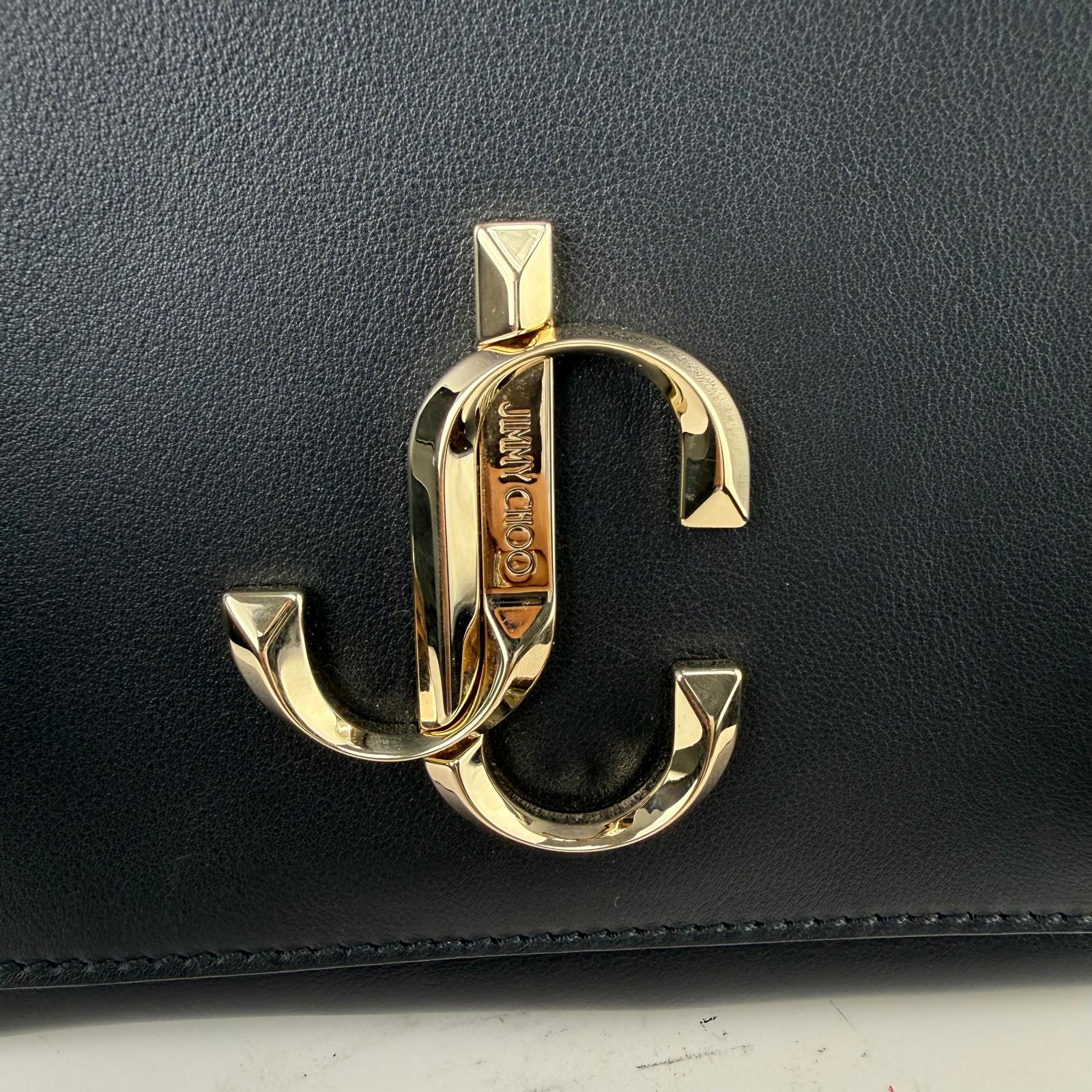 Authentic Jimmy Choo Varenne Leather Crossbody Bag