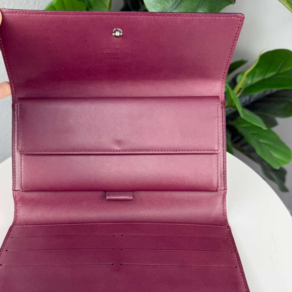 Authentic Louis Vuitton Monogram Matte Tri-fold Long Wallet