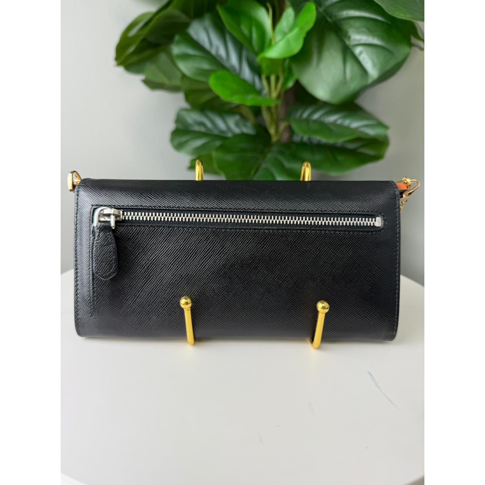 💎Authentic Prada Black Saffiano Leather Crossbody Bag