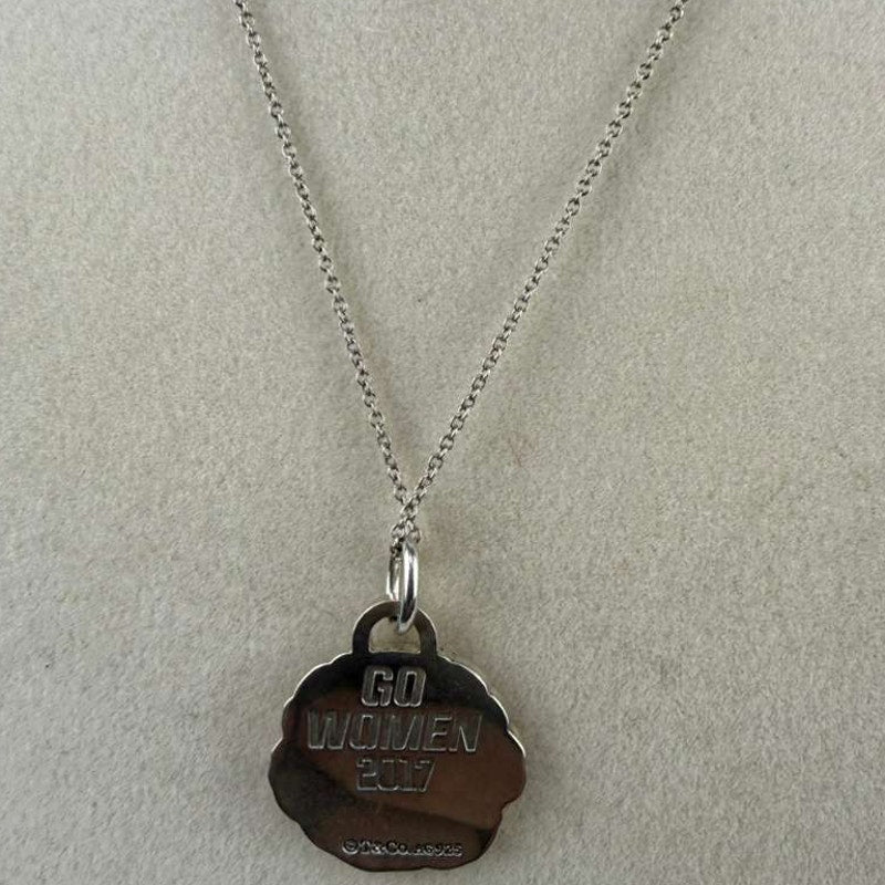 Authentic Tiffany & Co. Go Women Rose Motif Necklace