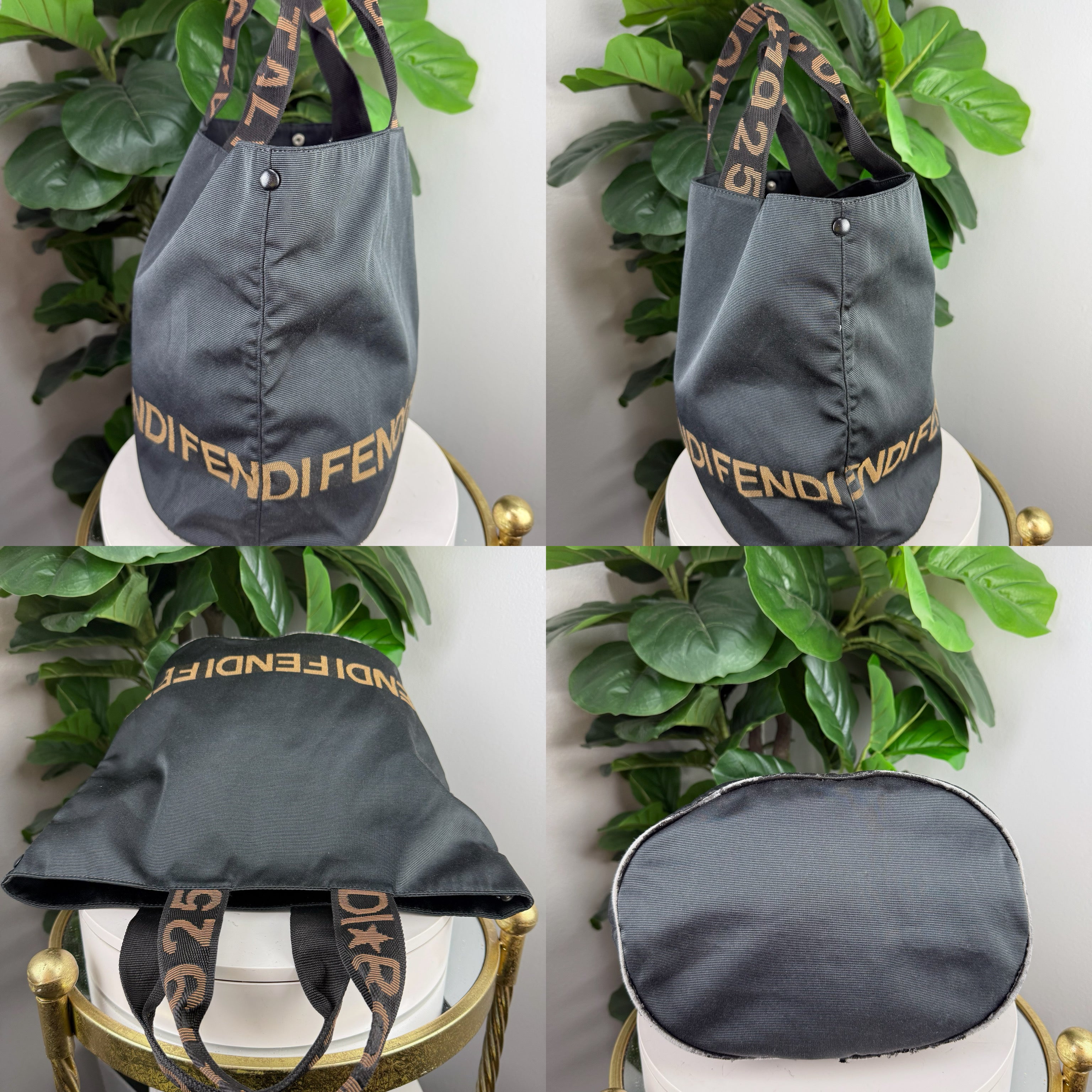 Authentic Fendi, Huge logos Tote bag- Certificate of Authenticity included