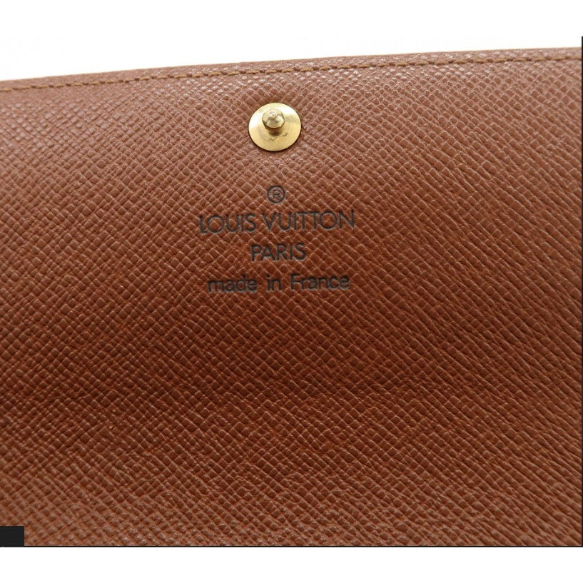 Authentic Louis Vuitton Monogram Portefeuille International Wallet