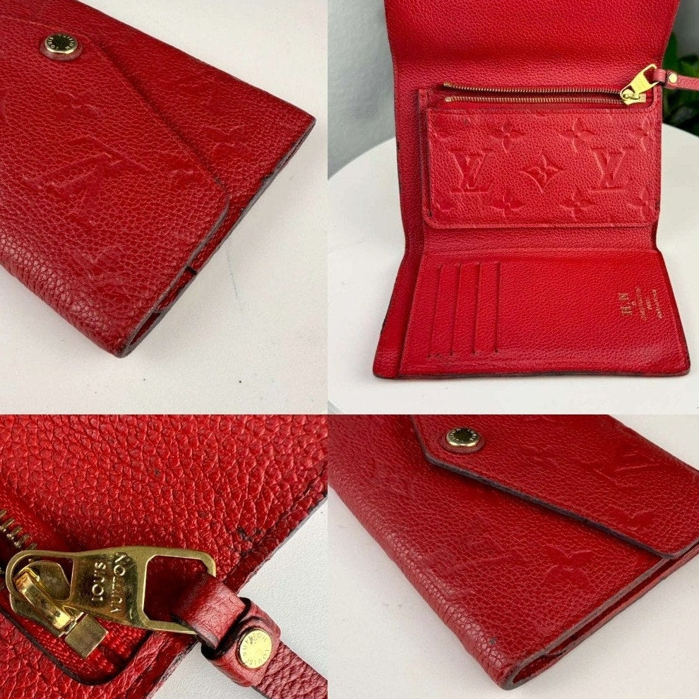 💎✨Authentic Louis Vuitton Monogram Empreinte Leather Pochette Cles Key Pouch