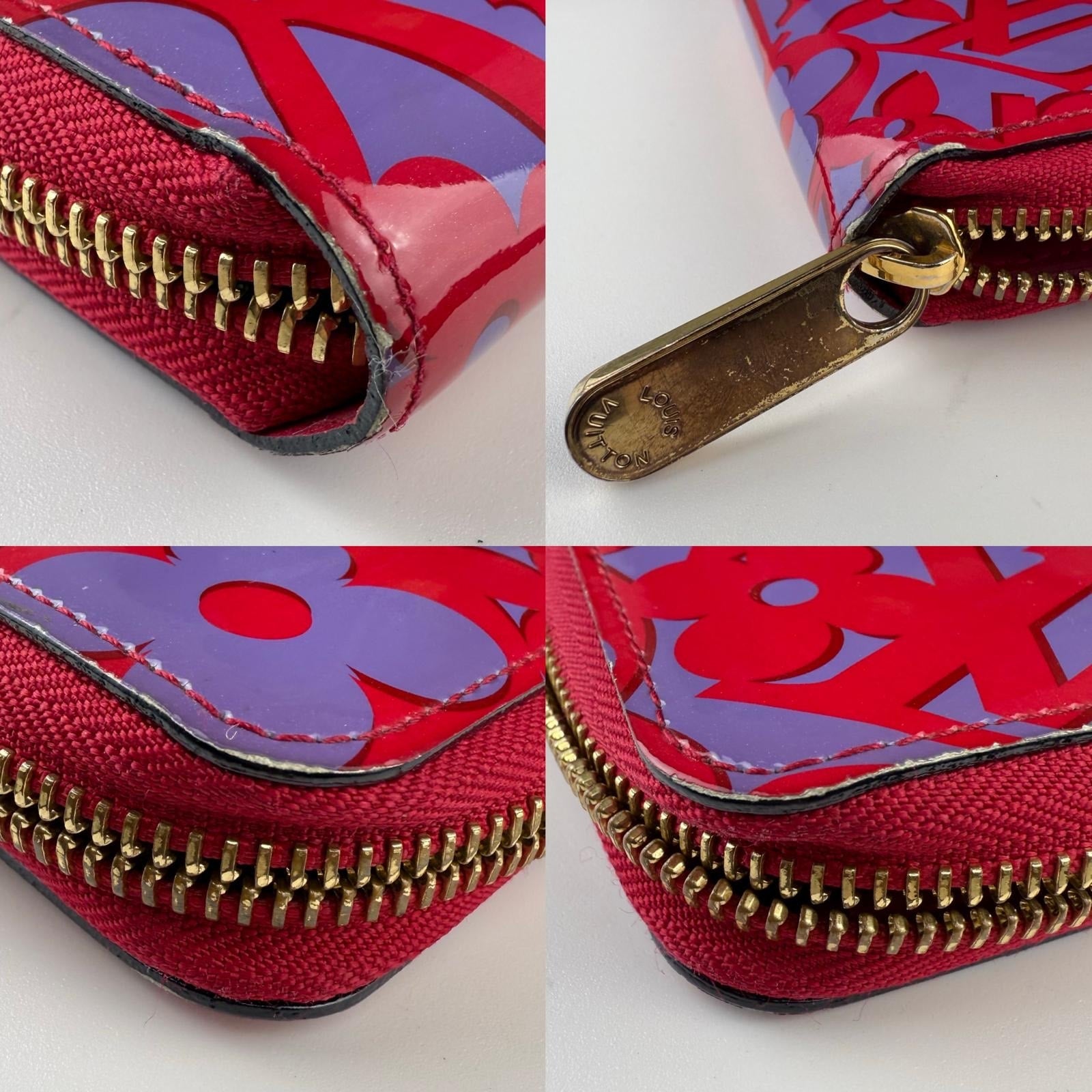💎✨Authentic LOUIS VUITTON Limited Edition Rose Indian Sweet Monogram Vernis Leather Zippy Wallet