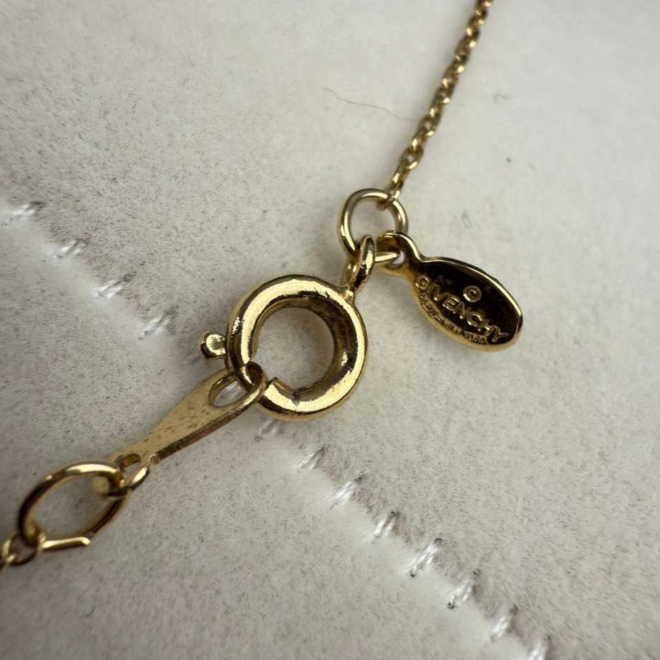 💎✨Authentic Givenchy GG Logo Chain Rhinestones Necklace