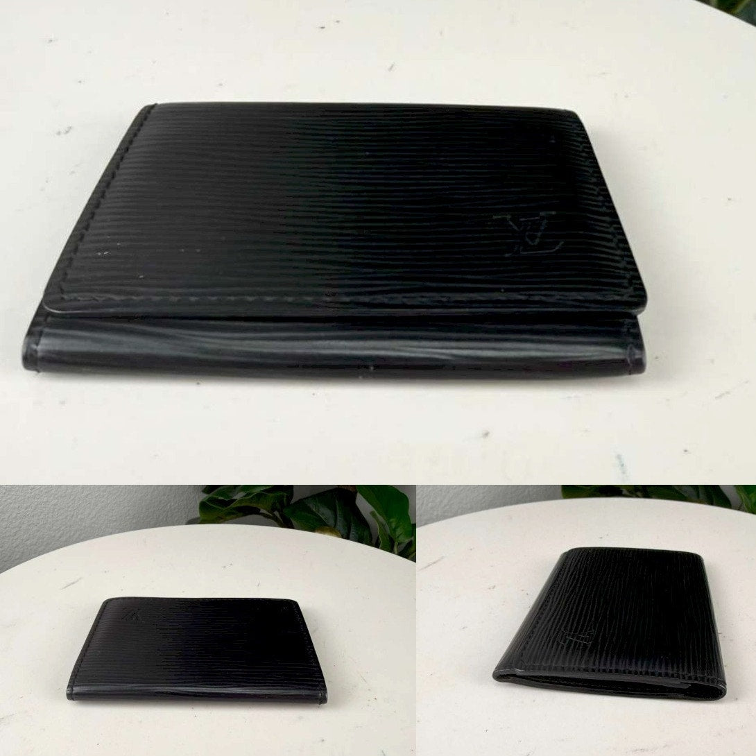 Authentic Louis Vuitton Epi Leather Black Wallet