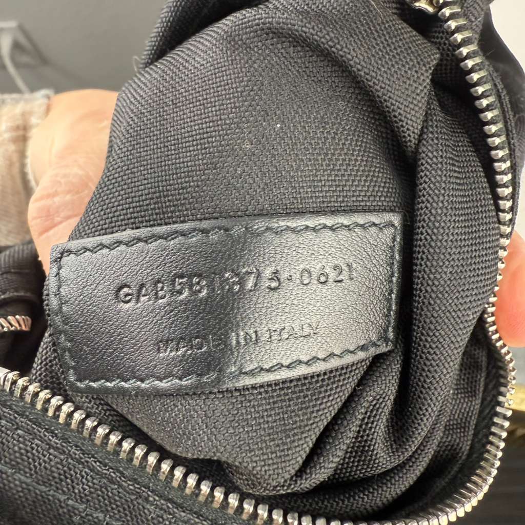 Authentic Saint Laurent Nylon Palm Tree Print Nuxx Crossbody Belt Bag