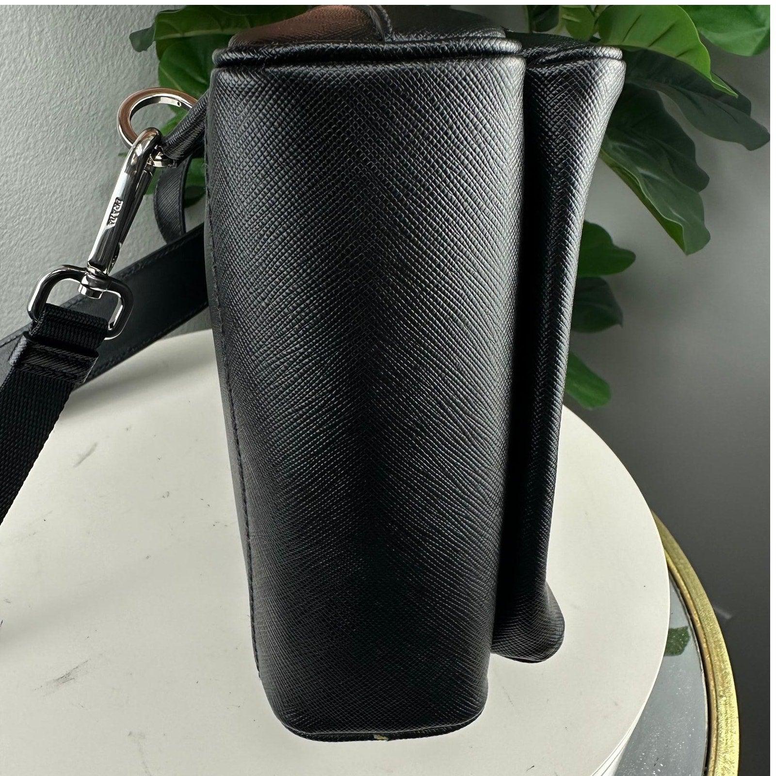 Authentic Prada Convertible Sling Backpack Black