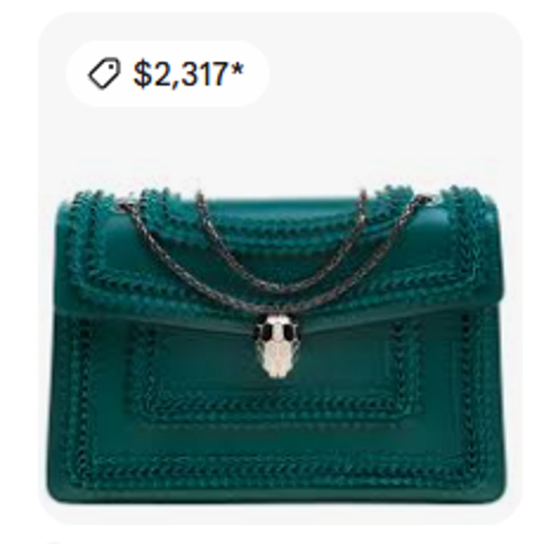 💎Authentic Bvlgari Serpenti Forever Shoulder Bag Black