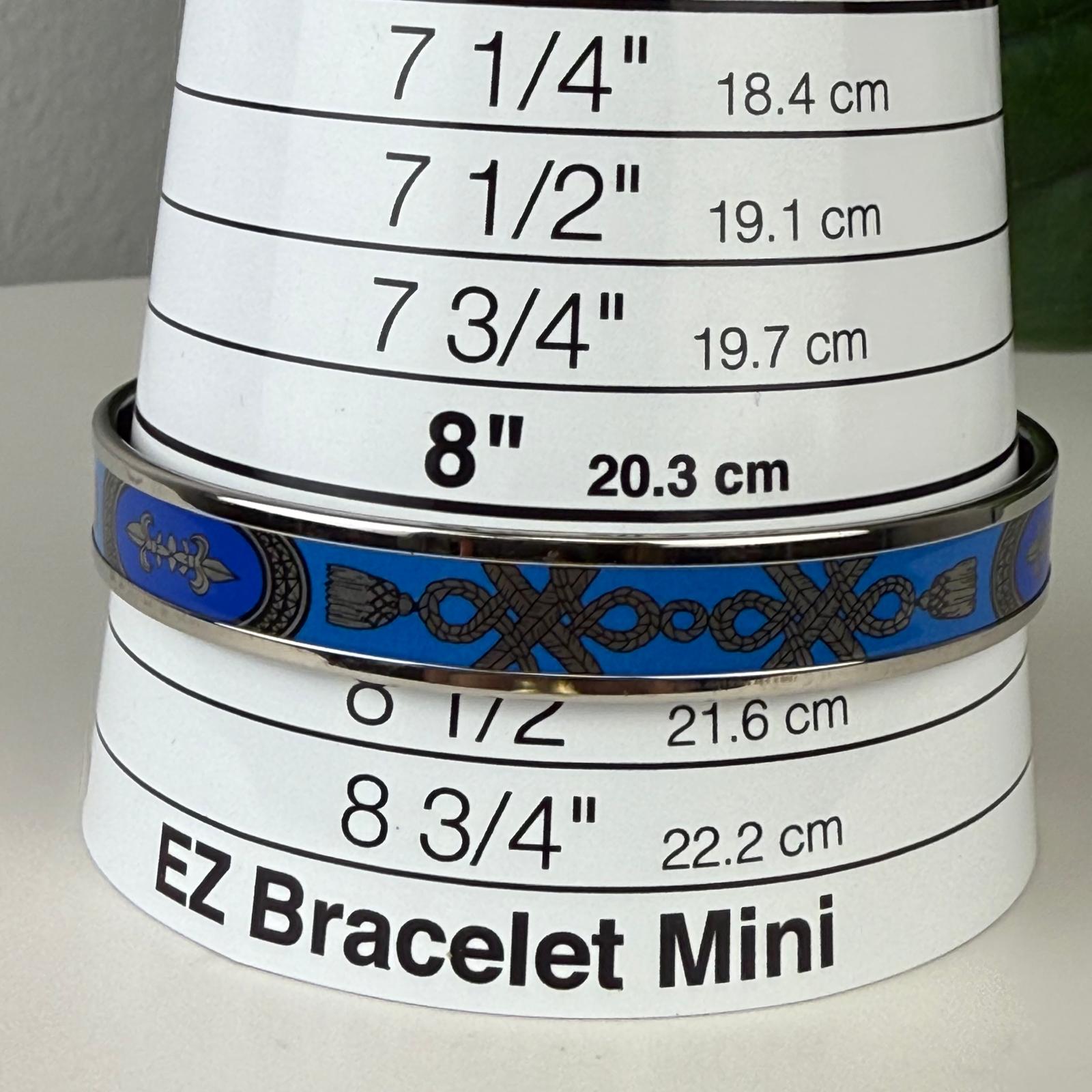 Authentic HERMES Email PM Blue Bangle Bracelet
