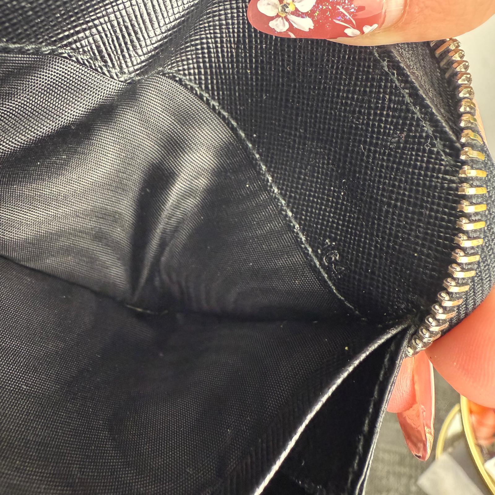 Authentic Prada Saffiano Zipped Large Wallet