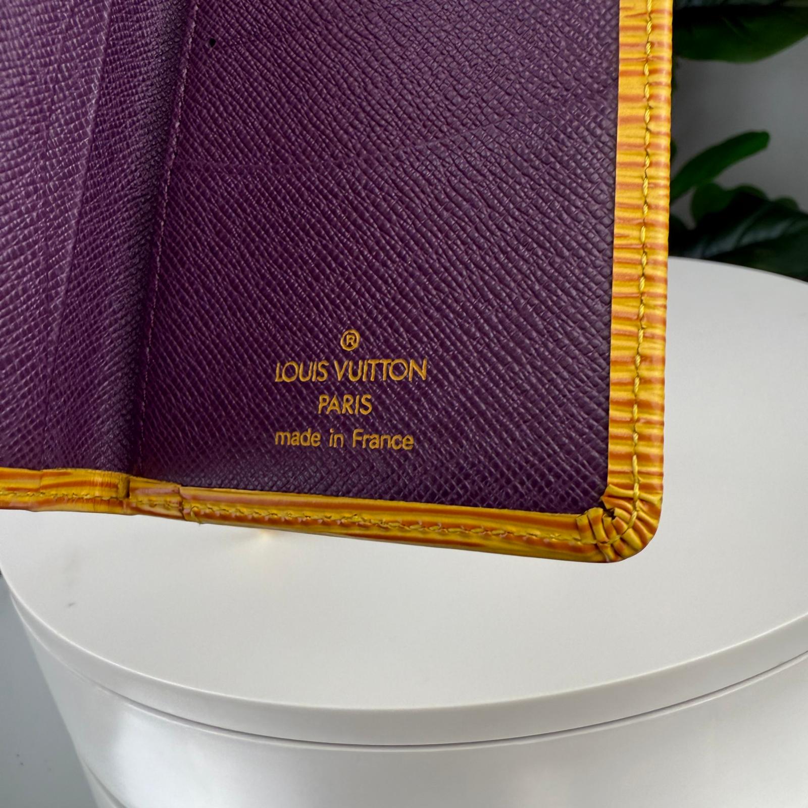 💎✨Authentic Louis Vuitton Epi Leather Tassili Yellow Wallet