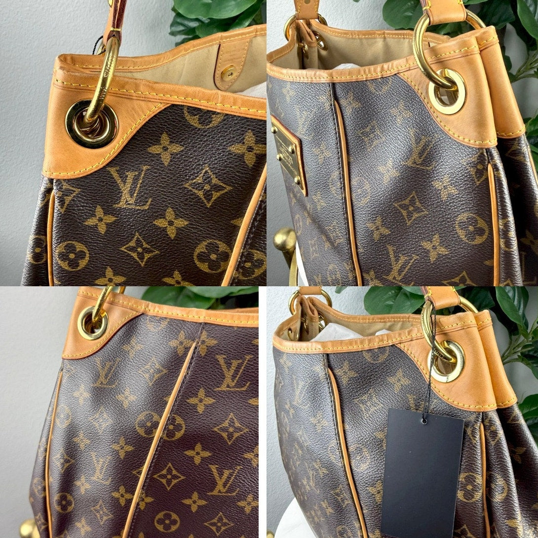 Authentic Louis Vuitton Monogram Canvas Galliera Shoulder Bag