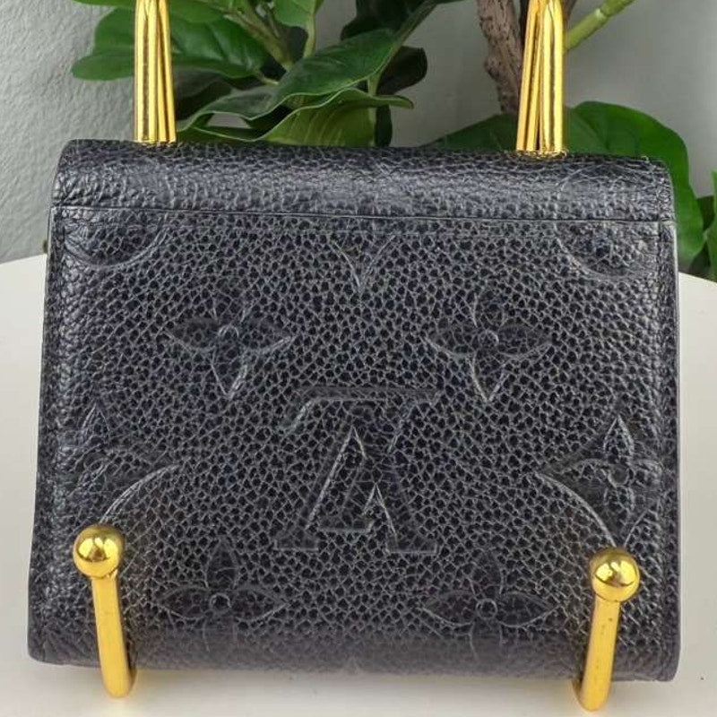 💎✨Authentic Louis Vuitton Black Monogram Empreinte Leather Victorine Wallet