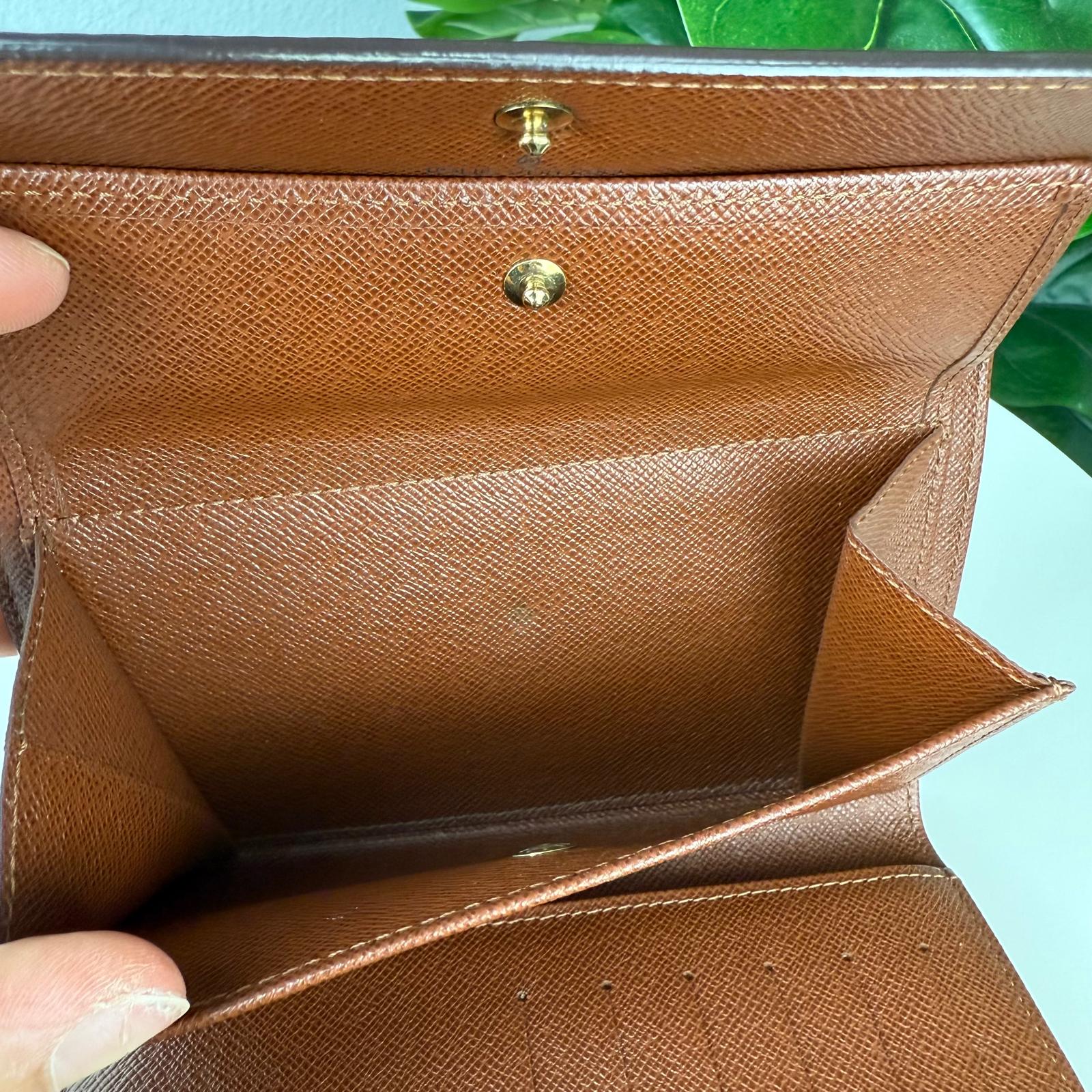 Authentic Louis Vuitton Porte Tresor Etui Chequier Wallet