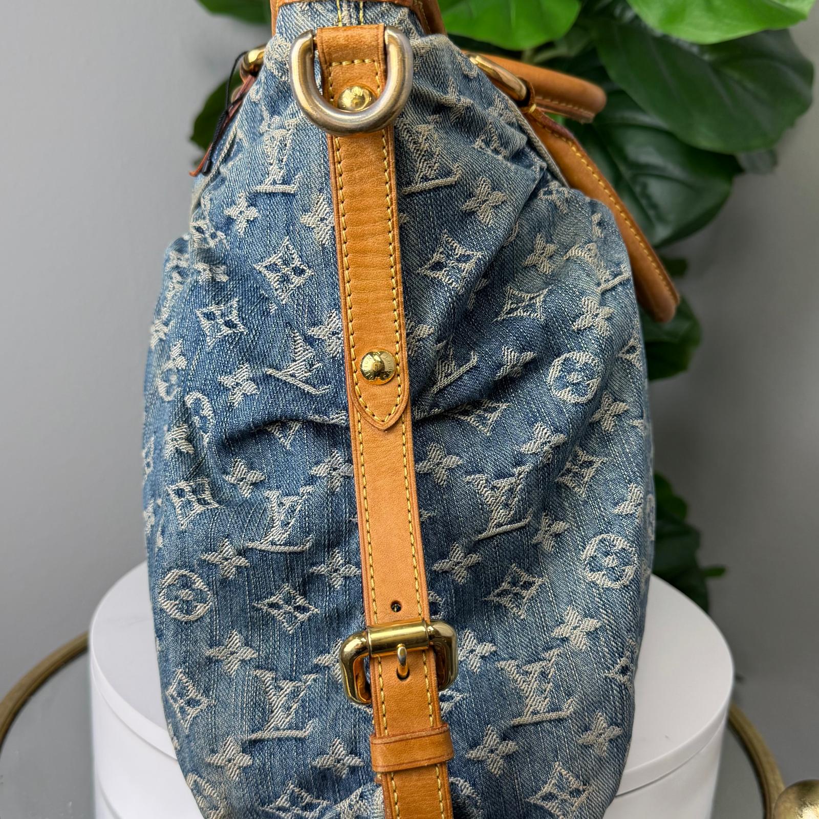 💎Authentic Louis Vuitton Blue in Denim Crossbody Bag
