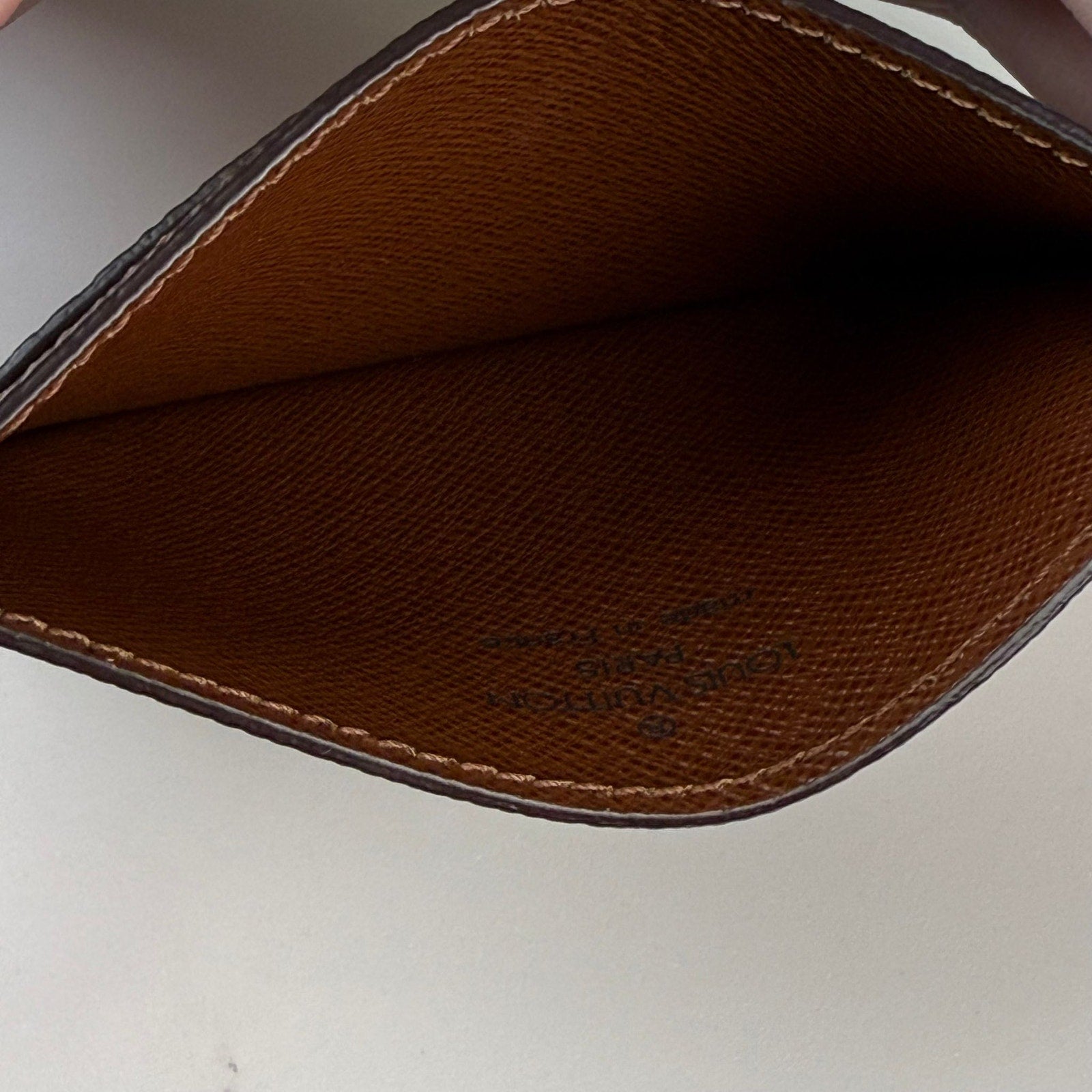 Authentic Louis Vuitton Monogram Porte Cartes Simple Card Case