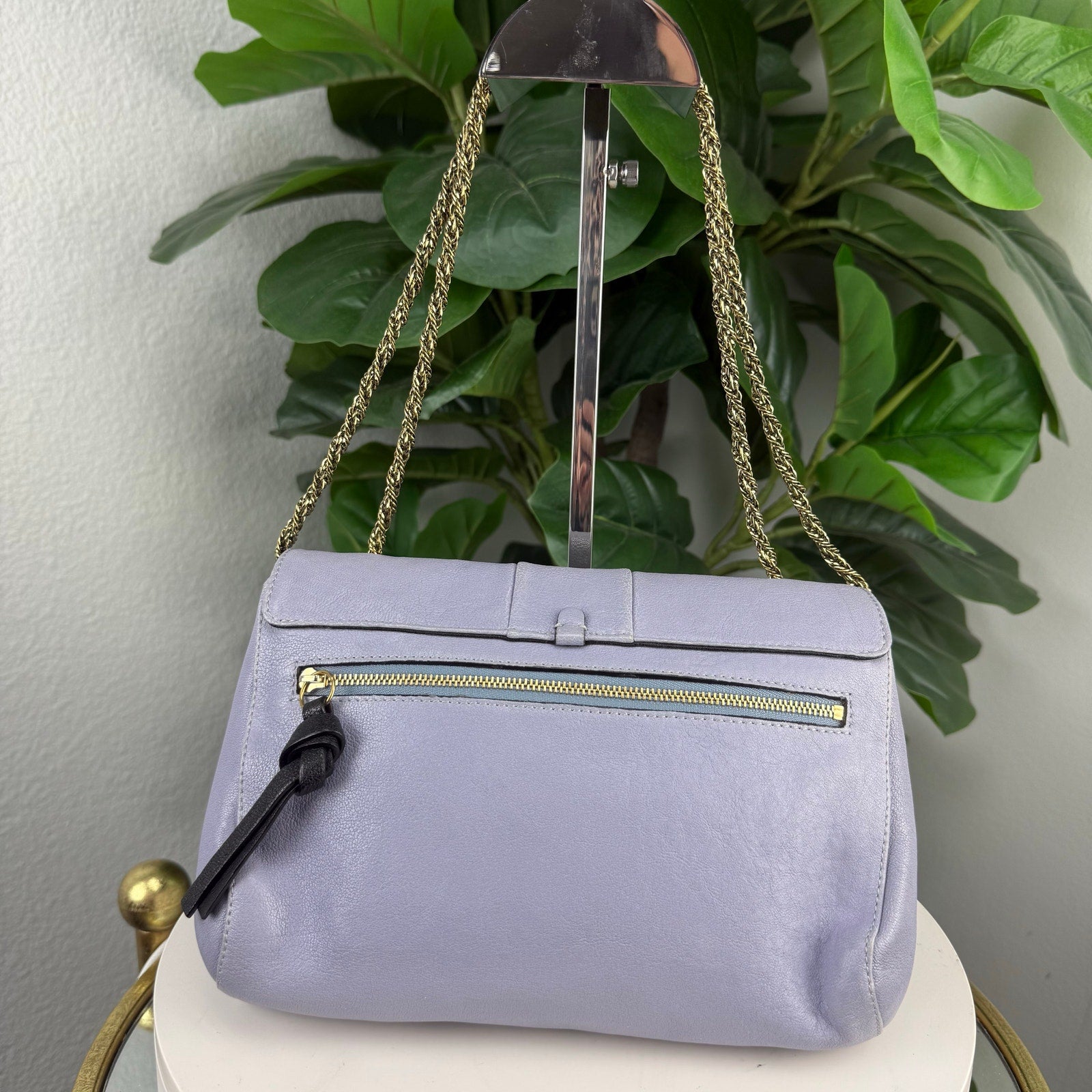 Chloe Lavander Small June Bow Shoulder Bag