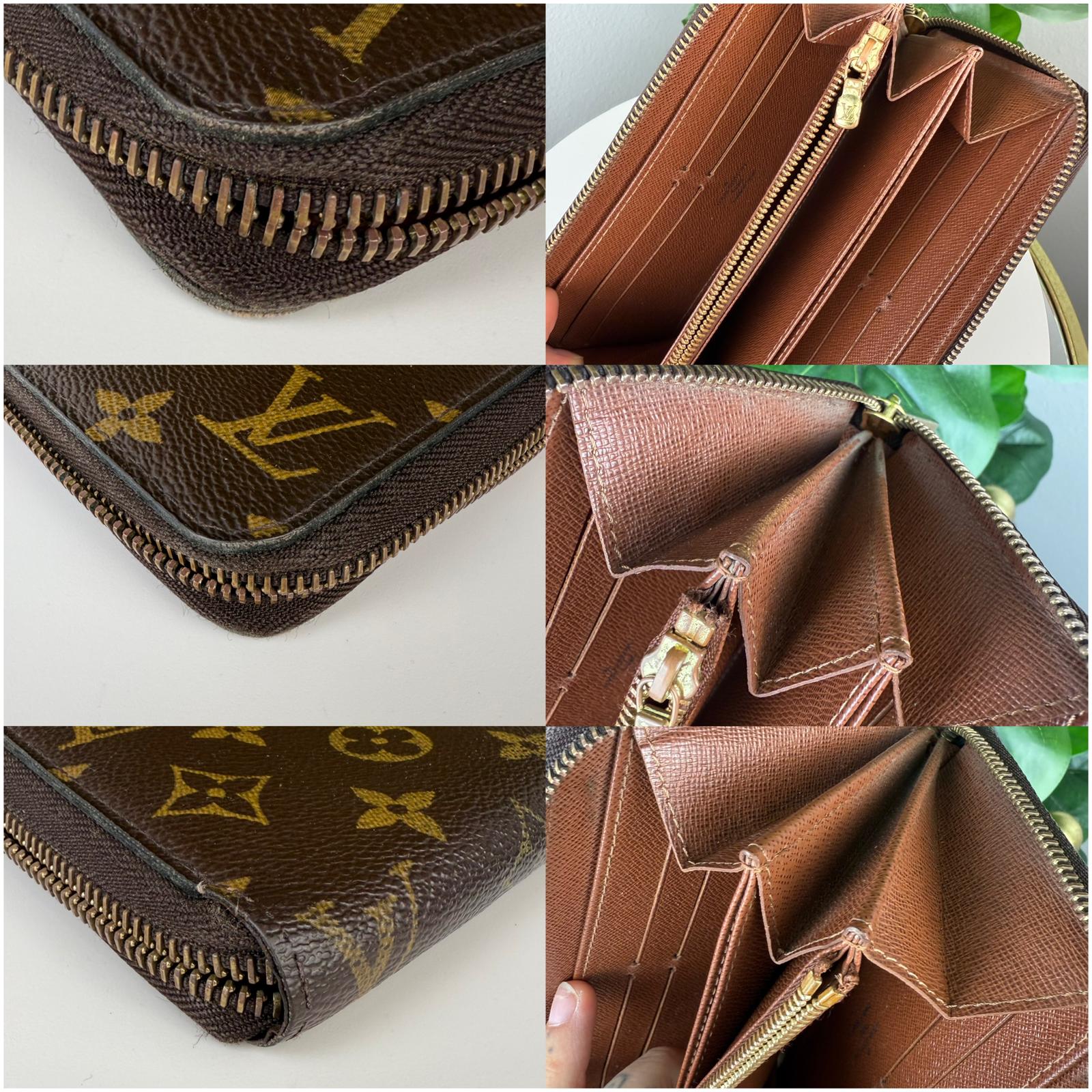 Authentic Louis Vuitton Monogram Zippy Wallet Long Wallet
