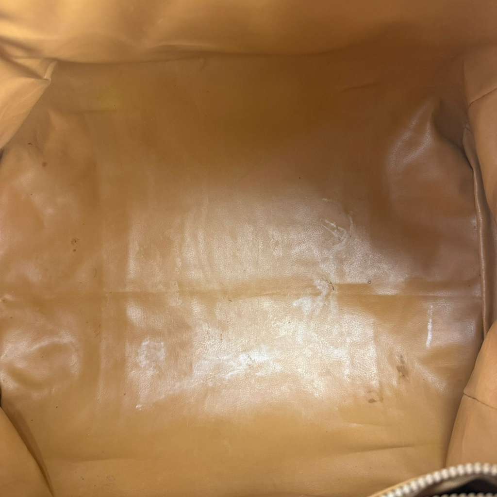 Authentic Celine Leather Bowling Bag Brown