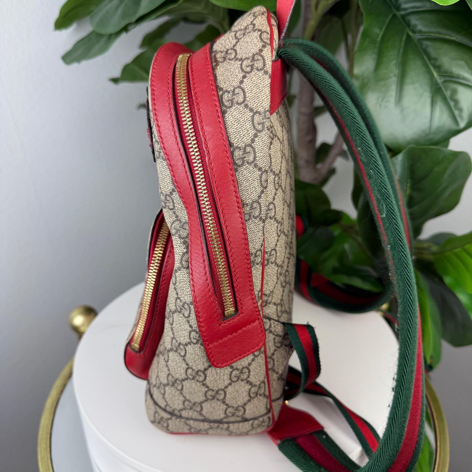 LIMITED EDITION Gucci Rose and Heart Embroidered Backpack