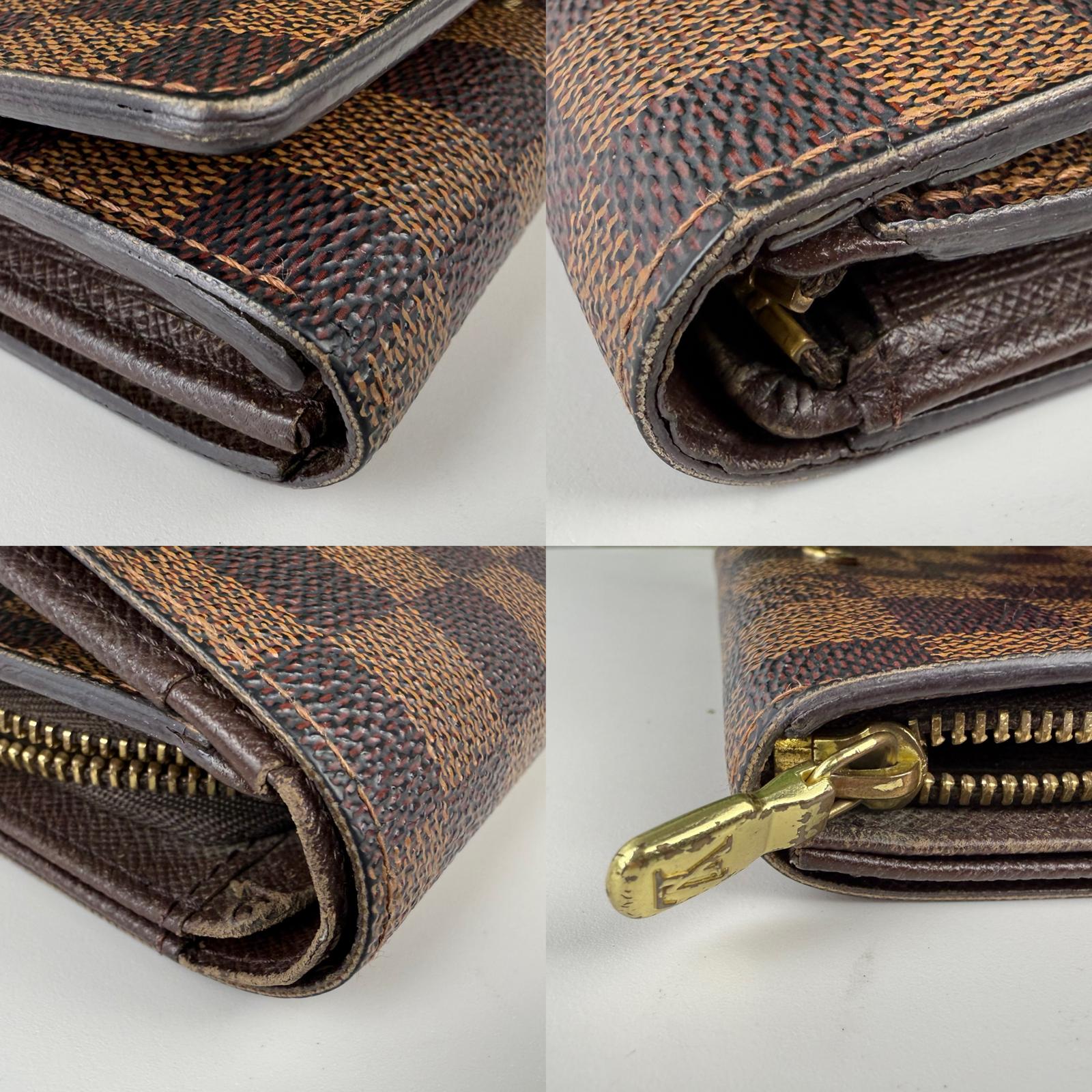 Authentic Louis Vuitton Monogram Canvas Porte Monnaie Tresor Wallet