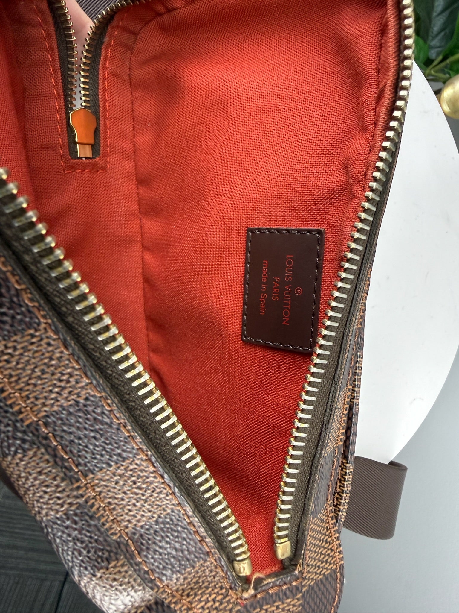 Authentic Louis Vuitton Geronimo Damier Ebene Bumbag Unisex men's or women's Bag - Certificate of Authenticity included