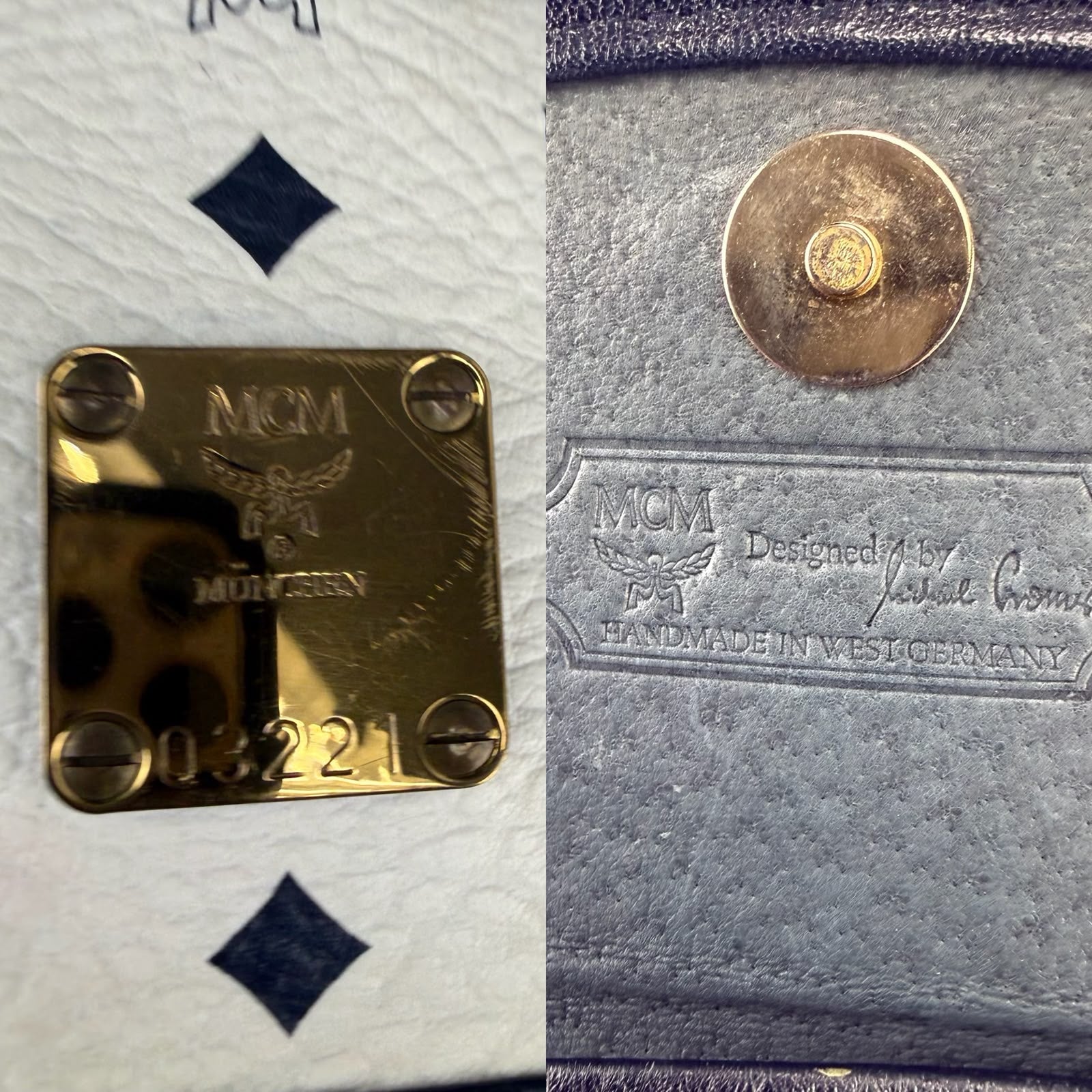 Authentic MCM Visetos Monogram Shoulder Bag