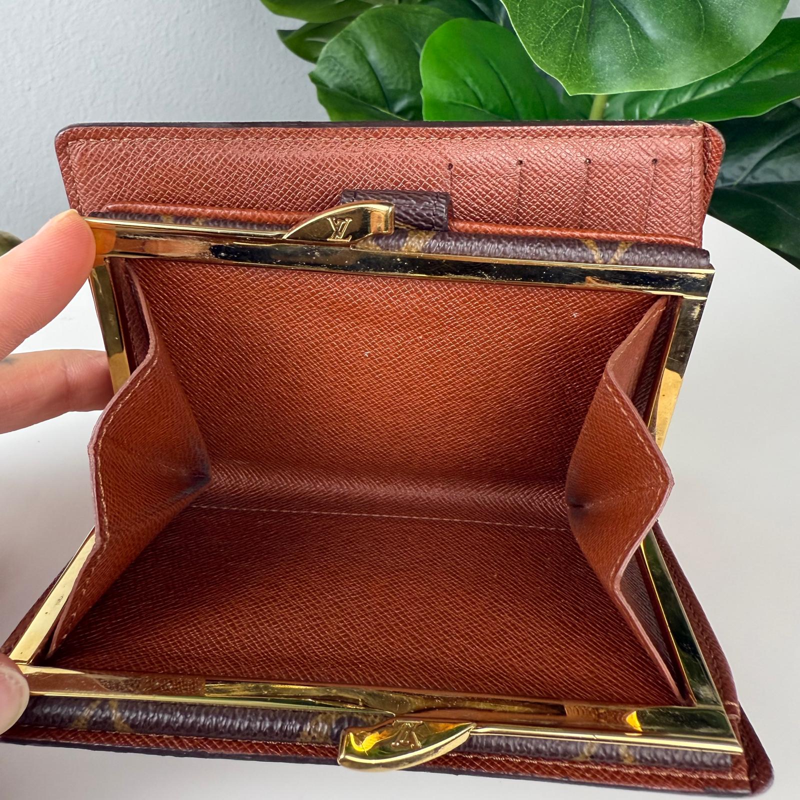 Authentic Louis Vuitton Monogram Porte Monnaie Wallet