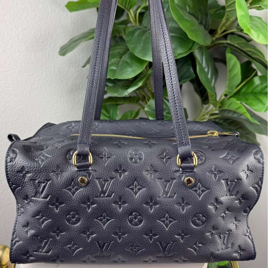Authentic Louis Vuitton Lumineuse PM Monogram Empreinte Leather Bag