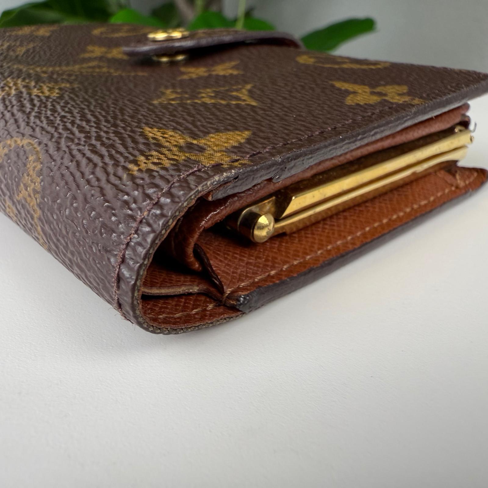 Authentic Louis Vuitton Monogram Porte Monnaie Wallet