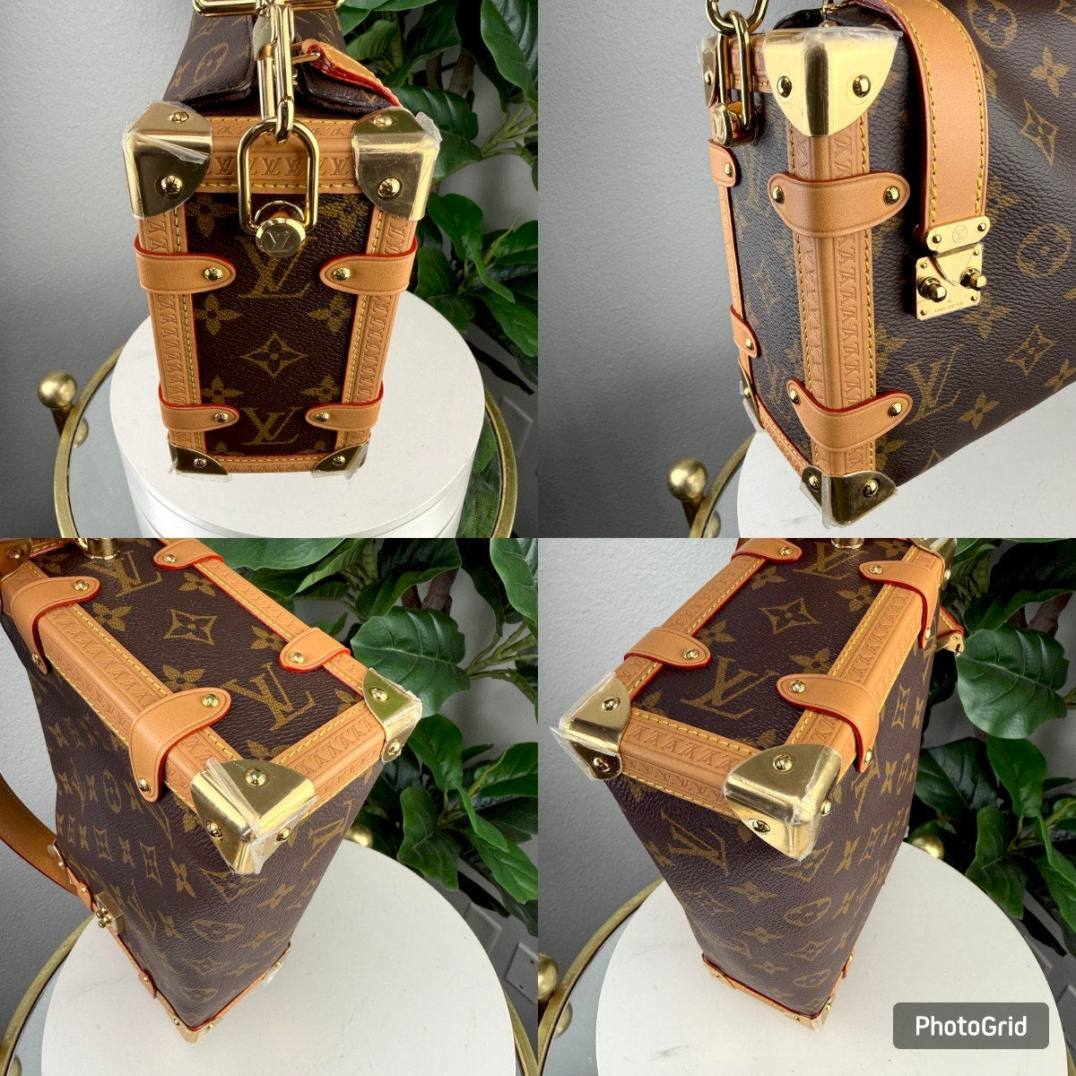 Authentic Louis Vuitton Monogram Side Trunk MM Bag