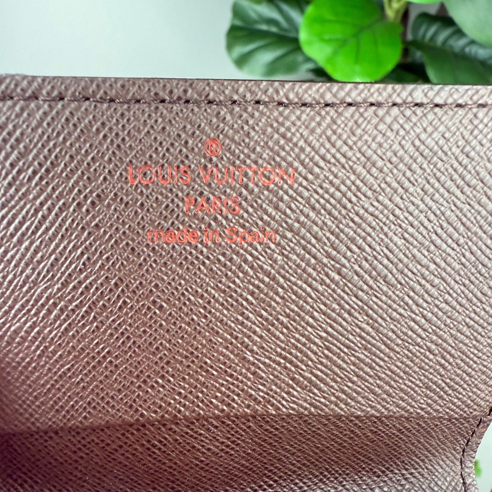 Authentic Louis Vuitton Damier Ebene Wallet