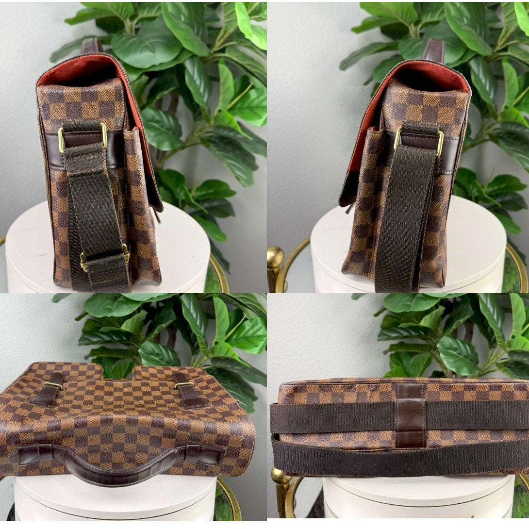 Authentic Louis Vuitton Damier Ebene Broadway Messenger Bag