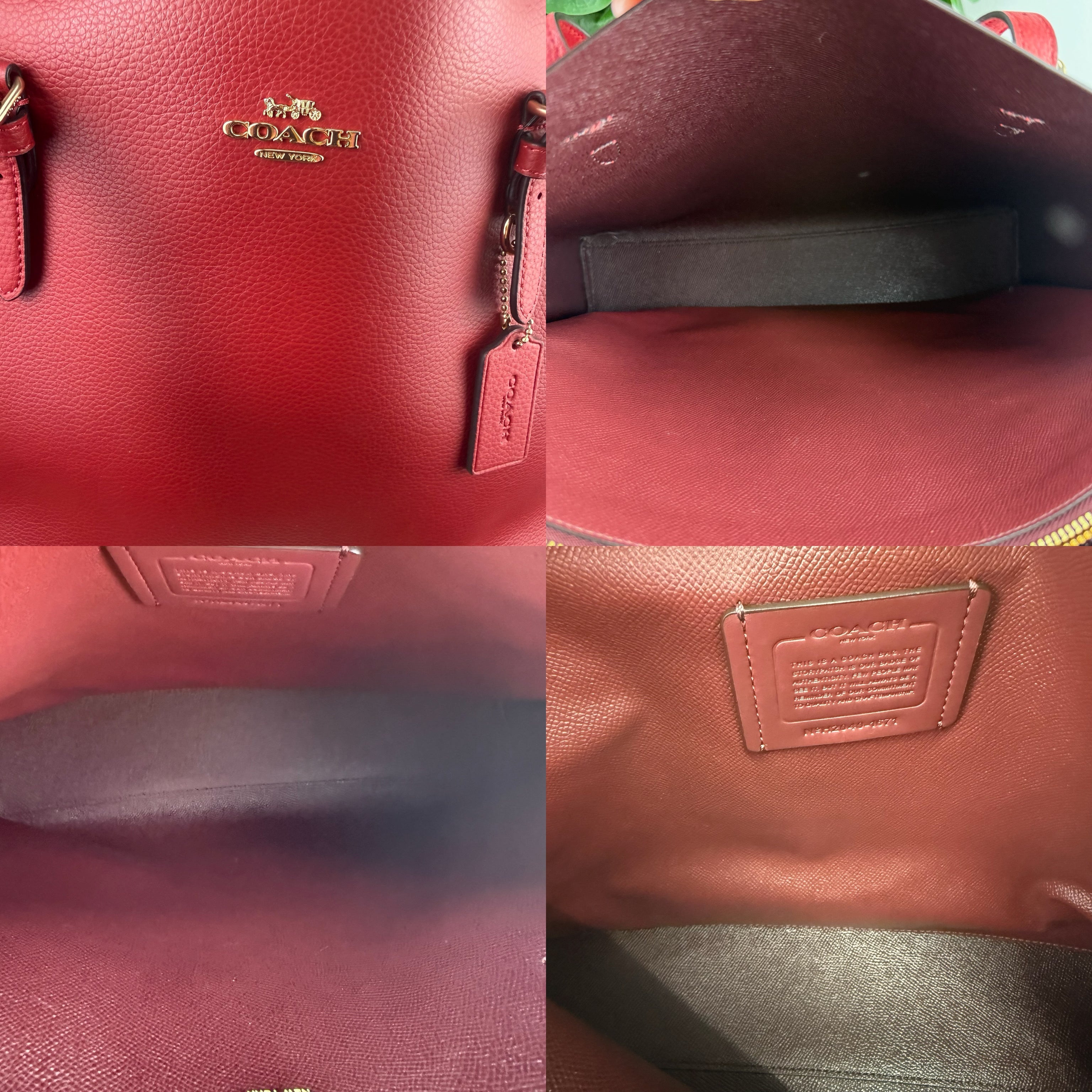 Authentic Coach Extra Large Tote Bag Red