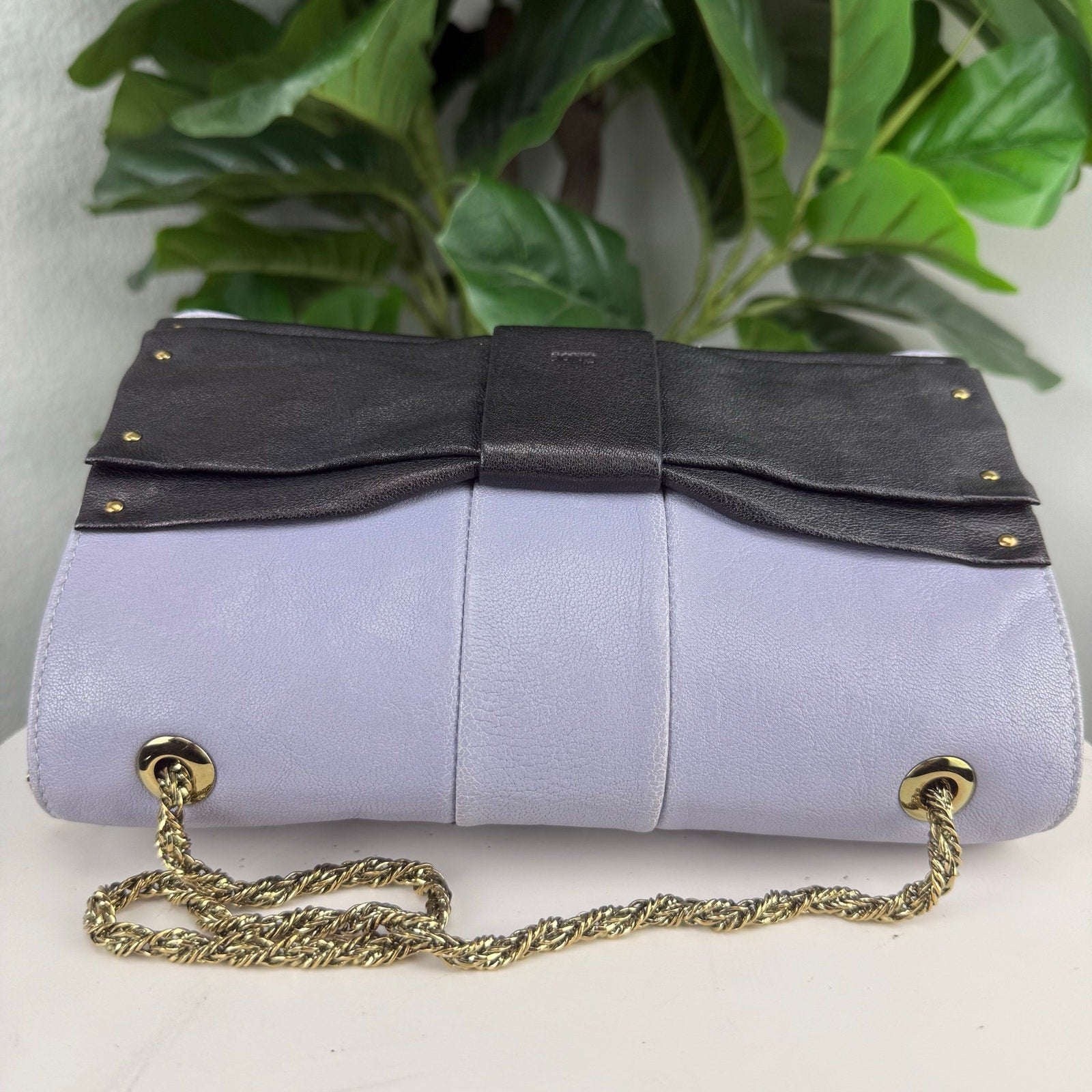Chloe Lavander Small June Bow Shoulder Bag