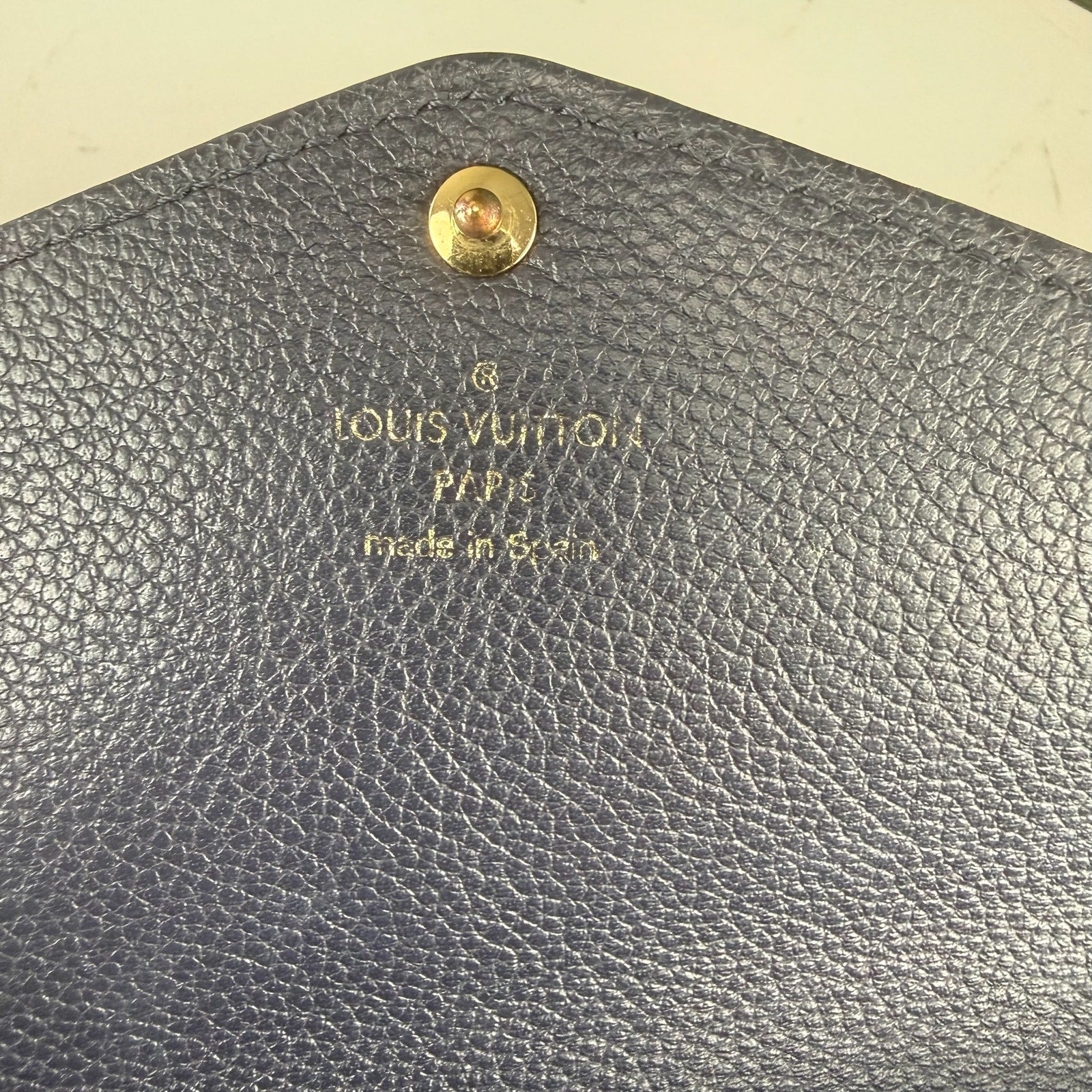 Louis Vuitton Empreinte Leather Black Wallet Clutch Long Wallet Authentic Pre Owned